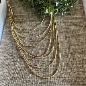 Park Lane Boulevard Necklace, Gold, 32” Long, NWT